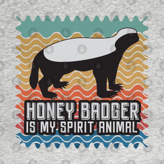 honey badger spirit animal by Mako Design 